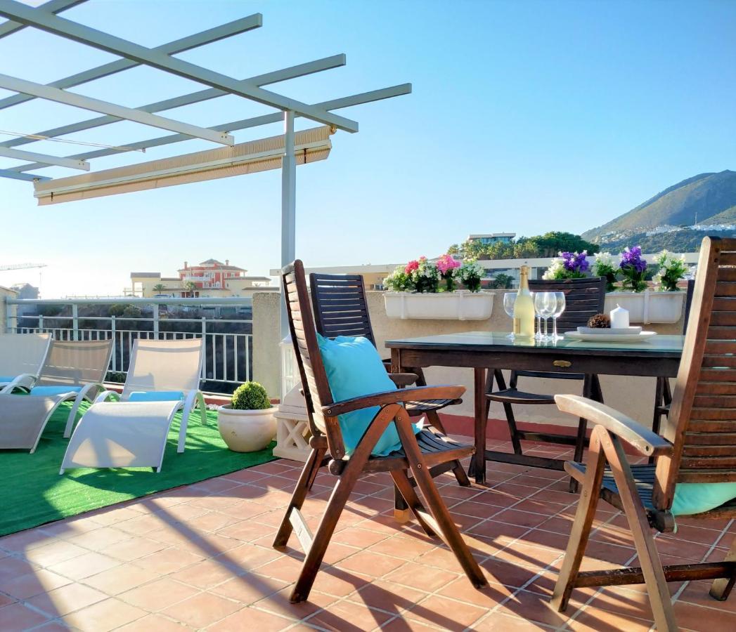 Pena Beach 3 Bedroom Duplex, Bbq, Pool, Sea Views, Benalmadena Ngoại thất bức ảnh